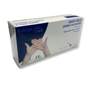 boite gants vinyle jetables Fasual care